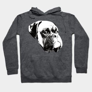 Boxer Dog Face Design - A Boxer Christmas Gift Hoodie